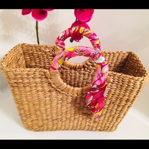 Straw Bag, Beach Basket